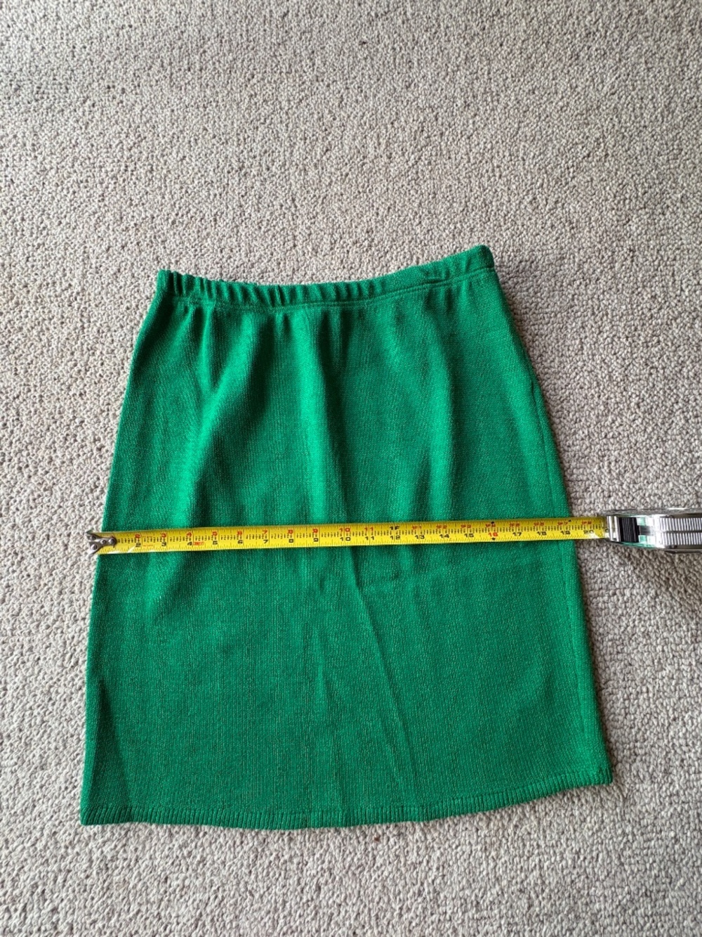Vintage St John Santana Knit Skirt Set M Belted 80s Dynasty Office Siren Chic - Picture 11 of 15